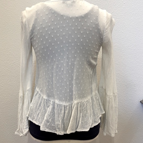 American Eagle Outfitters Tie-Front Blouse - Picture 2 of 4